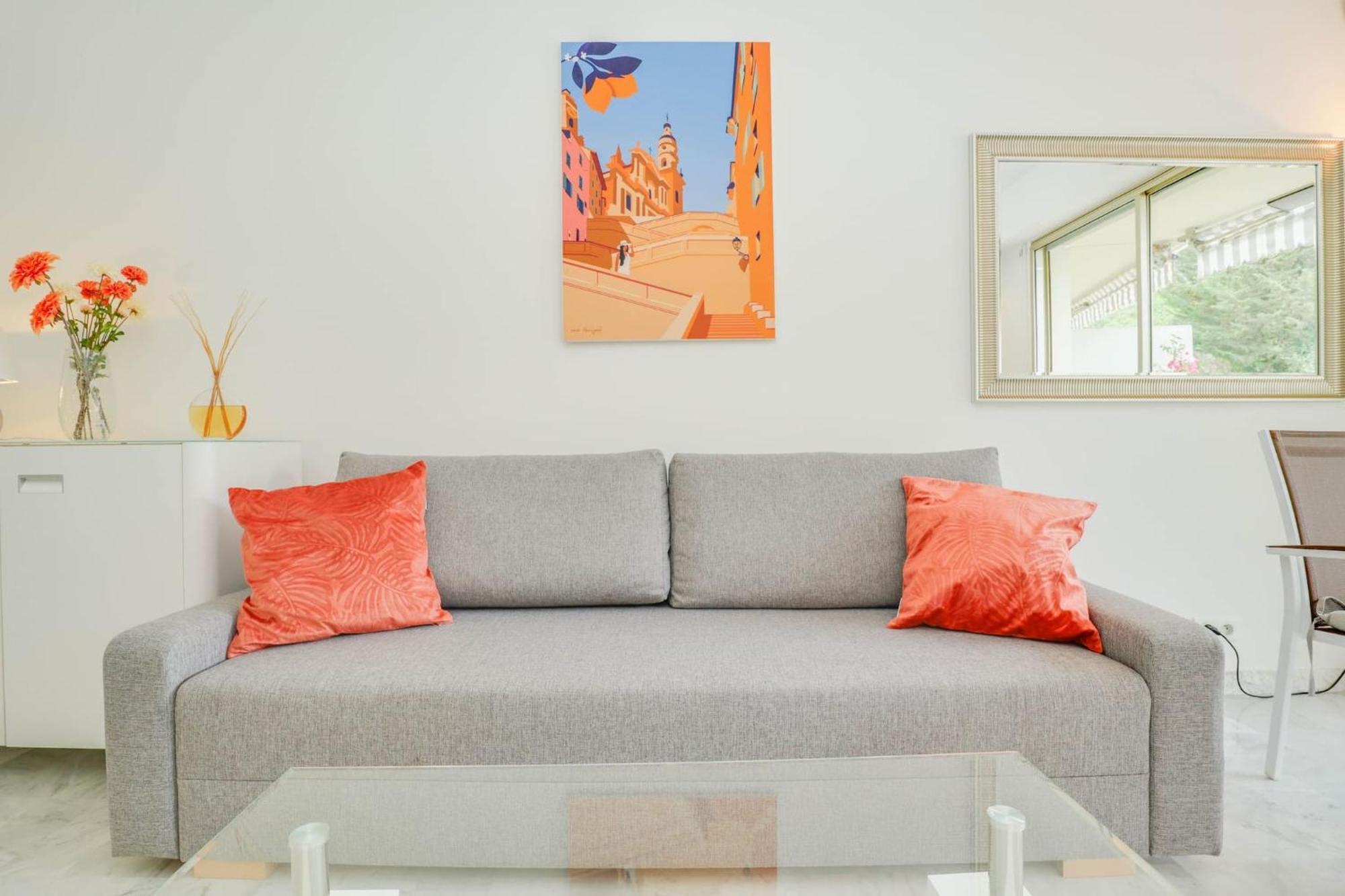 « La Grande Residence » Vue Mer, Piscine Menton Buitenkant foto