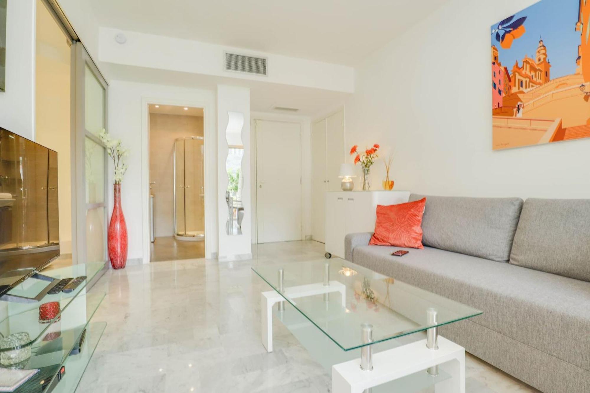 « La Grande Residence » Vue Mer, Piscine Menton Buitenkant foto